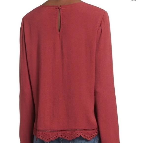 NWT Storee Eyelet Embroidered Blouse - Picture 4 of 14